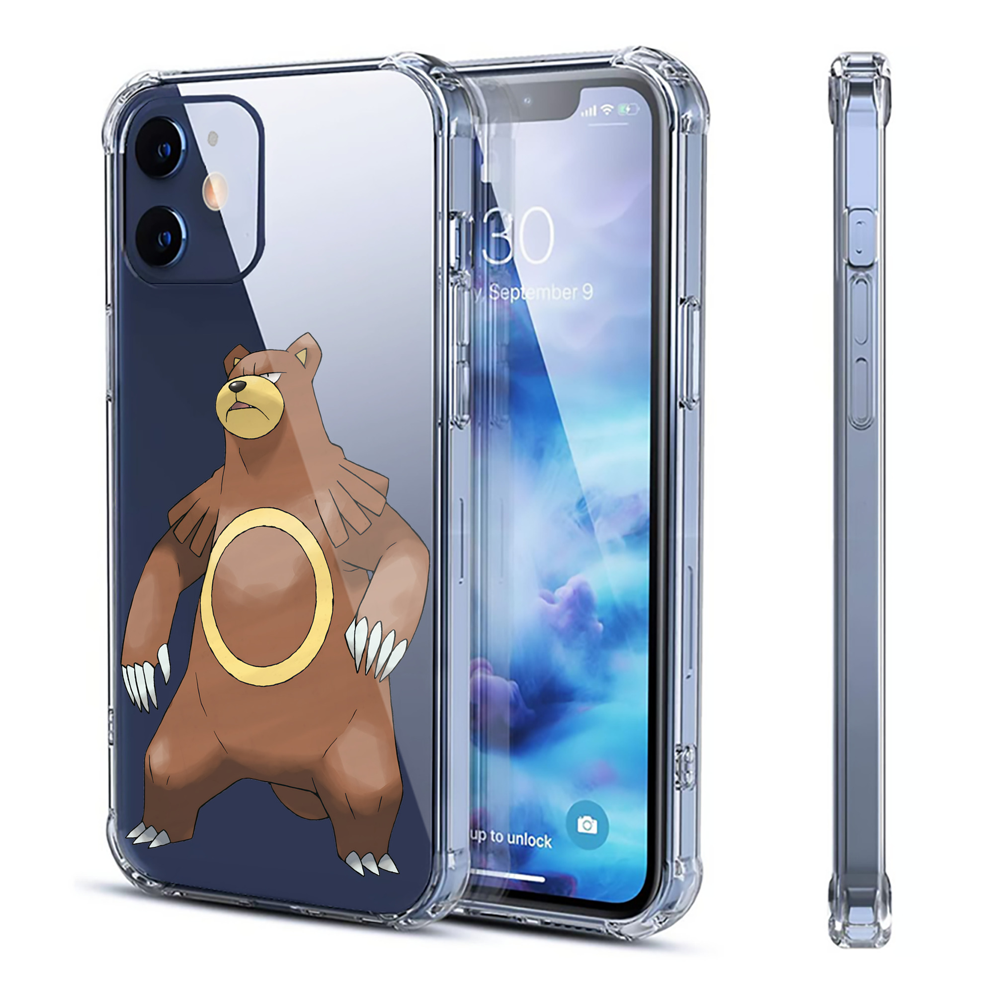 （画像用） ポケットモンスター Pokémon 【iPhone 12シリーズ対応】透明スマホケース（クリアソフトケース）